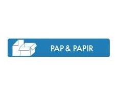 Bica® Piktogram Carbi, Pap &amp; Papir, 3 x 16 cm, blå