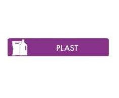 Bica® Piktograma „Carbi“, plastikinė, 3 x 16 cm, violetinė