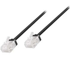 LogiLink CQ3073U, 5 m, Cat6a, U/UTP (UTP), RJ-45, RJ-45, Juoda