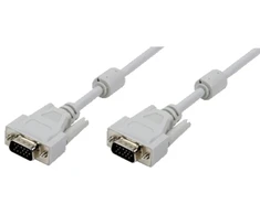 LogiLink VGA duomenų kabelis 1,8 m 2xferitas, rutulinis
