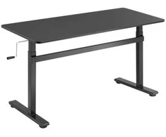 LogiLink Manually adjustable sit-stand desk EO0027 | 70-117 cm | Maximum load weight 40 kg | Juodas