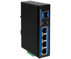 Šakotuvas „LogiLink“ komutatorius su 4 prievadų gigabito eterneto ryšiu, 1000 Mbps, 1 SFP + 1 prievadu
