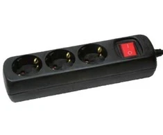 LOGILINK LPS206B LOGILINK - 3 krypčių lizdas, 1,4 m, kompaktiškas
