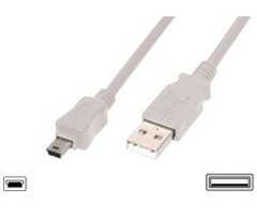 LogiLink USB Kabelis A -> mini B St/Bu 3.00m juodas