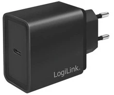 LogiLink USB Ladegerät 1x schwar 1-Port Steckdosenadapter 13.5W