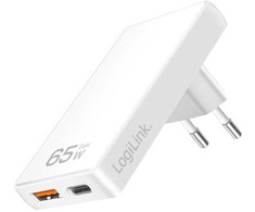 Įkroviklis LogiLink PA0368 USB GaN 1x USB-A 1x USB-C 65 W