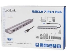 LogiLink UA0309, USB 3.2 Gen 1 (3.1 Gen 1) Type-C, USB 3.2 Gen 1 (3.1 Gen 1) Type-A, 5000 Mb/s, Pilka, „Android“