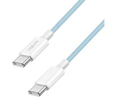 LogiLink USB-C 1.0m w nylonowym oplocie mėlyna