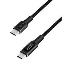 LogiLink USB-C 240W 1.0m braided juoda