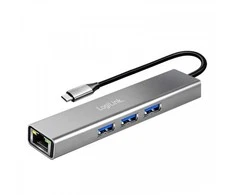 LogiLink Hub usb3.2 3xusb-a, 1x rj45 gigabit ethernet