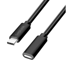 Kabelis USB LogiLink 2.0 1 m USB C 480 Gbit/s 100 W Juodas (CU0210)
