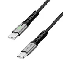 LogiLink USB-C 20 Gb/s, 240W 2.0m w oplocie juoda