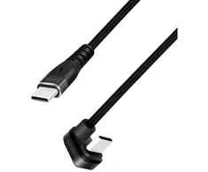 LogiLink USB 2.0 | USB-C 1.0 m 60 W su pynute, kampinis, juoda