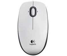 Logitech B100 Optinė Combo Pelė, Ambidextrous, Optinė, USB Type-A, 800 DPI, Baltas