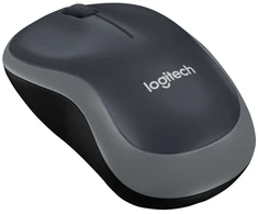Logitech Belaidė nešiojamojo kompiuterinė pelė M185 - Pelė - Belaidė - USB - Belaidis imtuvas (USB) - Pilka (910-002238)