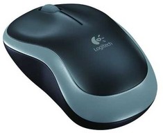 Logitech Belaidė pelė M185, Ambidextrous, Optinė, RF belaidė, 1000 DPI, Juodas, Pilkas