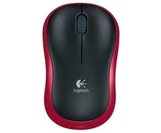 Logitech Belaidė pelė M185, Ambidextrous, Optinė, RF belaidė, 1000 DPI, Raudona