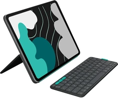 Logitech – atverčiamas dėklas, skirtas „iPad Pro“ ir „Air 13“ – grafito spalvos – Šiaurės šalių