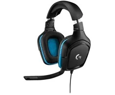 Logitech G G432 Ausinės Žaidimams, su laidu, Gaming, 20 - 20000 Hz, 280 g, Ausinės, Juodas, Mėlyna