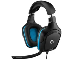 Logitech G G432 Ausinės Žaidimams, su laidu, Gaming, 20 - 20000 Hz, 280 g, Ausinės, Juodas, Mėlyna
