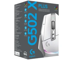 Logitech G G502 X PLUS - LIGHTSPEED Wireless RGB Pelė žaidimams, dešinei rankai, Optinė, RF belaidė, 25600 DPI, Baltas