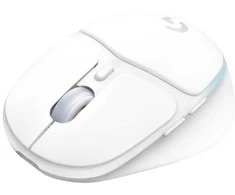 Logitech G G705, G705 pelė, dešiniarankiams, optinė, RF belaidė + „Bluetooth“, 8200 DPI, balta