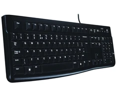 Logitech Klaviatūra K120 verslui, Full-size (100%), su laidu, USB, AZERTY, Juodas