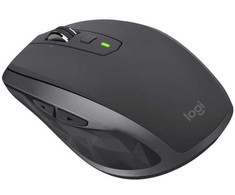 Logitech MX Anywhere 2S Bluetooth Edition belaidė pelė, dešiniarankiams, RF belaidis ryšys + „Bluetooth“, 4000 DPI, grafito spalvos