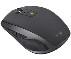 Logitech MX Anywhere 2S Bluetooth Edition belaidė pelė, dešiniarankiams, RF belaidis ryšys + „Bluetooth“, 4000 DPI, grafito spalvos