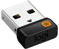 Pelė Logitech USB „Unifying“ imtuvas, RF belaidis, juodas