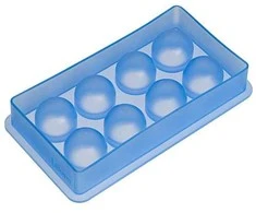 Lurch 00010436, 8 vnt., Stačiakampis, Ledo formelė, Mėlyna, Silikoninė, -40–240 °C