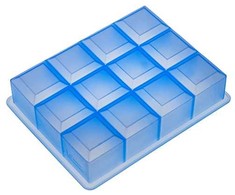 Lurch 00010465, 12 vnt., Stačiakampis, Ledo formelė, Mėlyna, Silikoninė, -40 - 240 °C