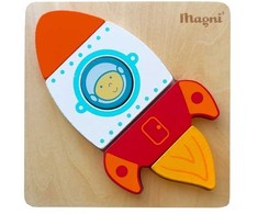 Dėlionė Magni Rumraket puslespil / Space rocket puzzle