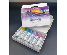 MaimeriBlu akvarelinių dažų rinkinys „Provence“ - 6 tūbelės, 12 ml - Profesionalūs akvarelės dažai