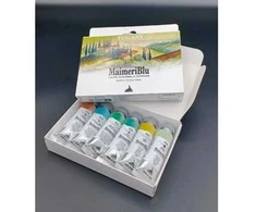 MaimeriBlu akvarelinių dažų rinkinys „Tuscany“ - 6 tūbelės, 12 ml - Profesionalūs akvarelės dažai