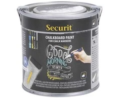 Plakatas Kreidinės lentos dažai SECURIT, 250 ml, juoda sp.