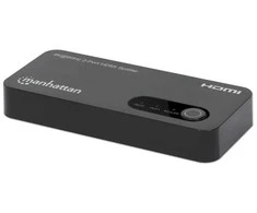 Manhetenas MANHATTAN 4K@60Hz 2 prievadų HDMI skirstytuvas su sumažinimu 18G