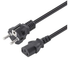 Kabelis zasilający Manhattan kabelis zasilające Juodas 5 m CEE7/7 IEC C13