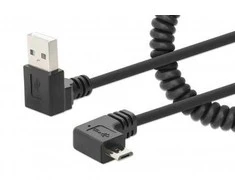 Kabelis USB Manhattan USB-A - micro-B 1 m Juodas (356237)