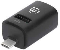 Manhattan USB šakotuvas su 3 prievadais, USB 3.2 Gen1, Type-C į 1x USB-A 3.0, 2x USB 2.0 (180993)