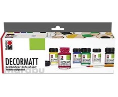 Marabu Decormatt basic set 6x15ml