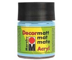 Marabu Marabu Decormatt Acryl, 50 ml, mėlynas, matinis, butelis, atsparus oro sąlygoms