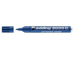 Permanentinis žymeklis Edding 2000C, apvaliu galiuku, 1,5-3mm, mėlynos spalvos