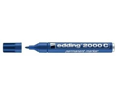 Permanentinis žymeklis Edding 2000C, apvaliu galiuku, 1,5-3mm, mėlynos spalvos
