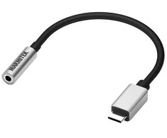 Marmitek USB C prijungimas prie garso - USB-C į AUX adapteris, juodas, sidabrinis, 0,15 m, 80 mm, 20 mm, 130 mm
