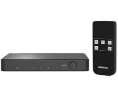 Marmitek Connect 740 – HDMI perjungiklis 8K 60Hz – 4K 120Hz – HDMI 2.1 – 4 įėjimai / 1 išėjimas, HDMI, Juodas, 120 Hz, 48 Gbit/s, 7680 x 4320 pikselių, 8K Ultra HD
