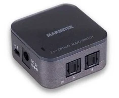 Marmitek Connect TS21, Kabelių skirstytuvas, 100–240 V kintamoji srovė, 50–60 Hz, Toslink, 46 mm, 46 mm, 24 mm