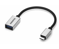 Marmitek „Connect“ USB C į USB-A – USB-C į USB-A adapteris, juodas, sidabrinis, 0,15 m, 1 vnt.