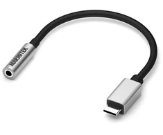 Marmitek USB C prijungimas prie garso - USB-C į AUX adapteris, juodas, sidabrinis, 0,15 m, 80 mm, 20 mm, 130 mm