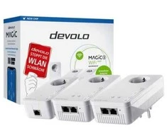 Maršrutizatorius Devolo Magic 2 WiFi next Powerline rinkinys 2400 Mbit/s Wi-Fi 5, 3 adapteriai